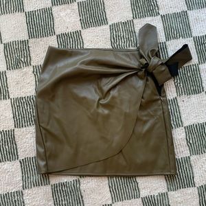 Faux Leather Mini Skit. Never worn.